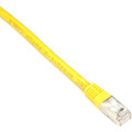 Black Box CAT6 250-MHz Stranded Patch Cable Slim Molded Boot - S/FTP, CM PVC, Yellow, 6FT