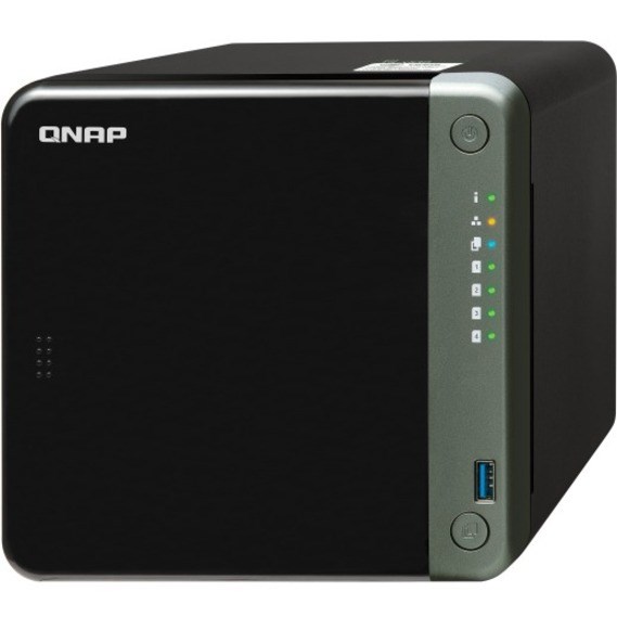 QNAP TS-453D-4G 4 x Total Bays SAN/NAS Storage System - 4 GB Flash Memory Capacity - Intel Celeron J4125 Quad-core (4 Core) 2 GHz - 4 GB RAM - DDR4 SDRAM Tower