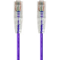 Monoprice SlimRun Cat6 28AWG UTP Ethernet Network Cable, 2ft Purple