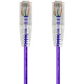 Monoprice SlimRun Cat6 28AWG UTP Ethernet Network Cable, 1ft Purple