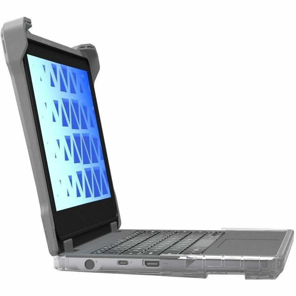 Extreme Shell-F Slide Case (ESL bottom panel) for Dell 3120 and 3140 Windows Convertible 2:1 11.6" (Gray/Clear)