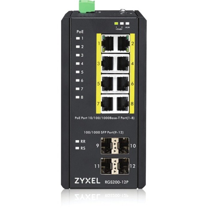 ZYXEL 12-port GbE Managed PoE Switch