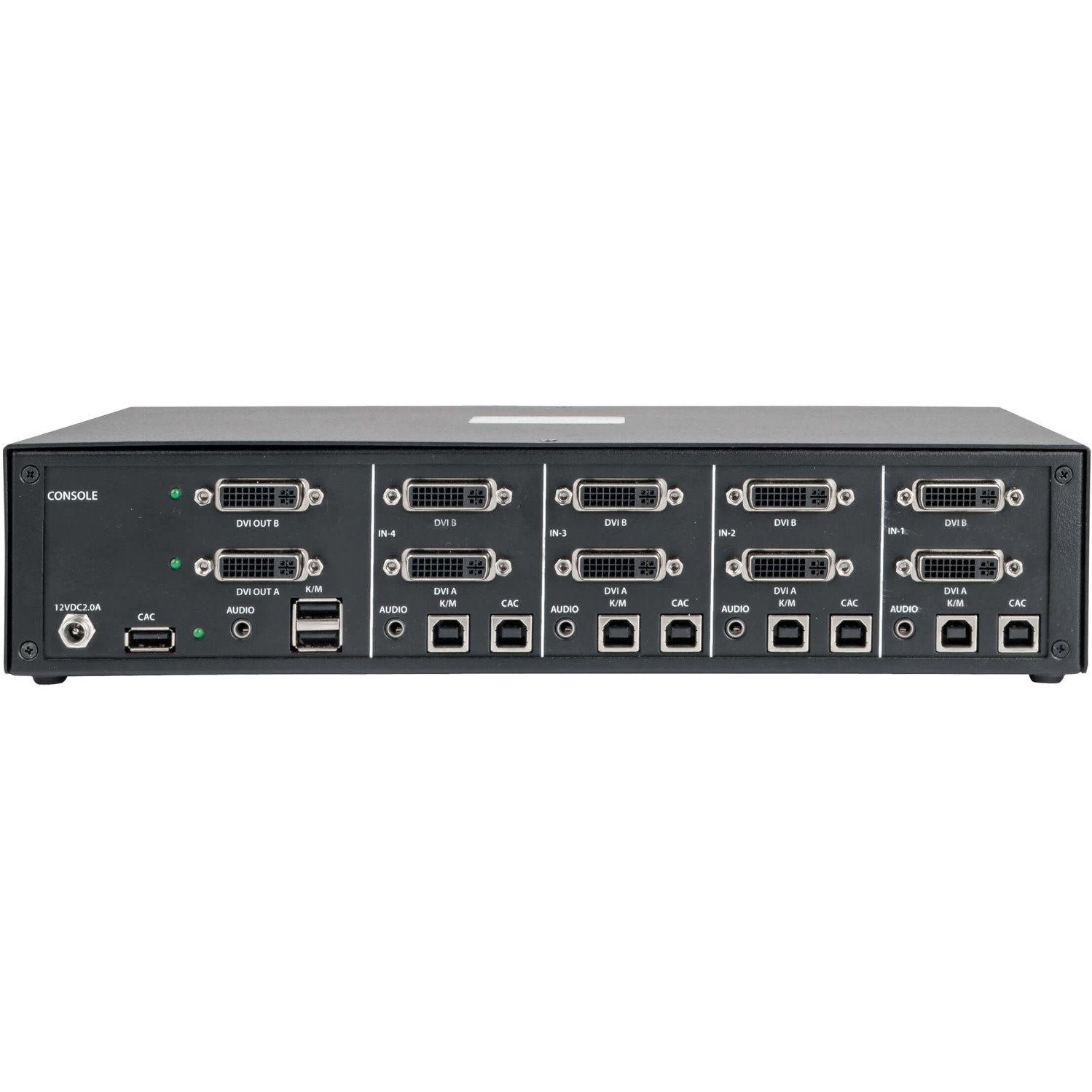 Tripp Lite by Eaton Secure KVM Switch, 4-Port, Dual Monitor, DVI to DVI, NIAP PP3.0 Certified, Audio, CAC Support