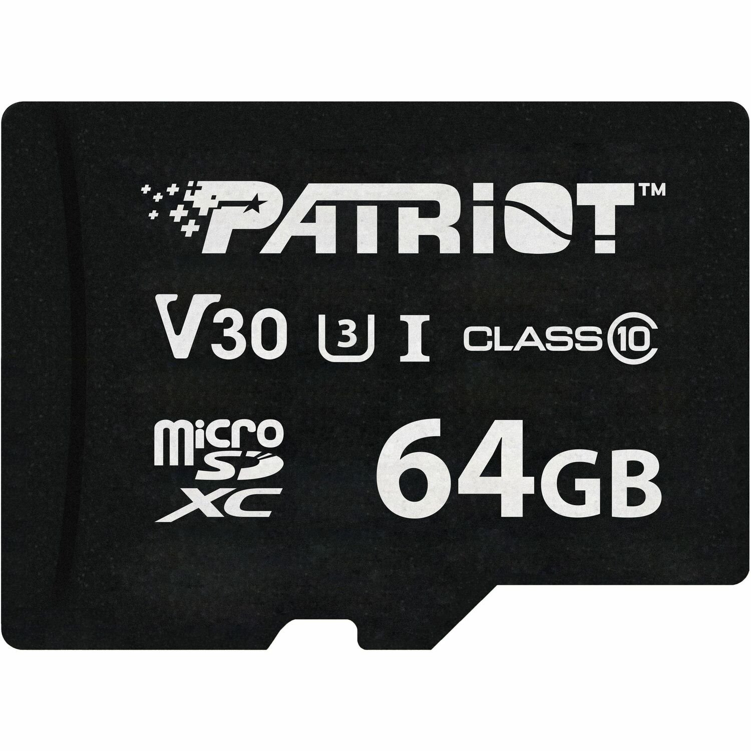 Patriot Memory 64 GB Class 10/UHS-I (U3) V30 microSDXC - 1 Pack
