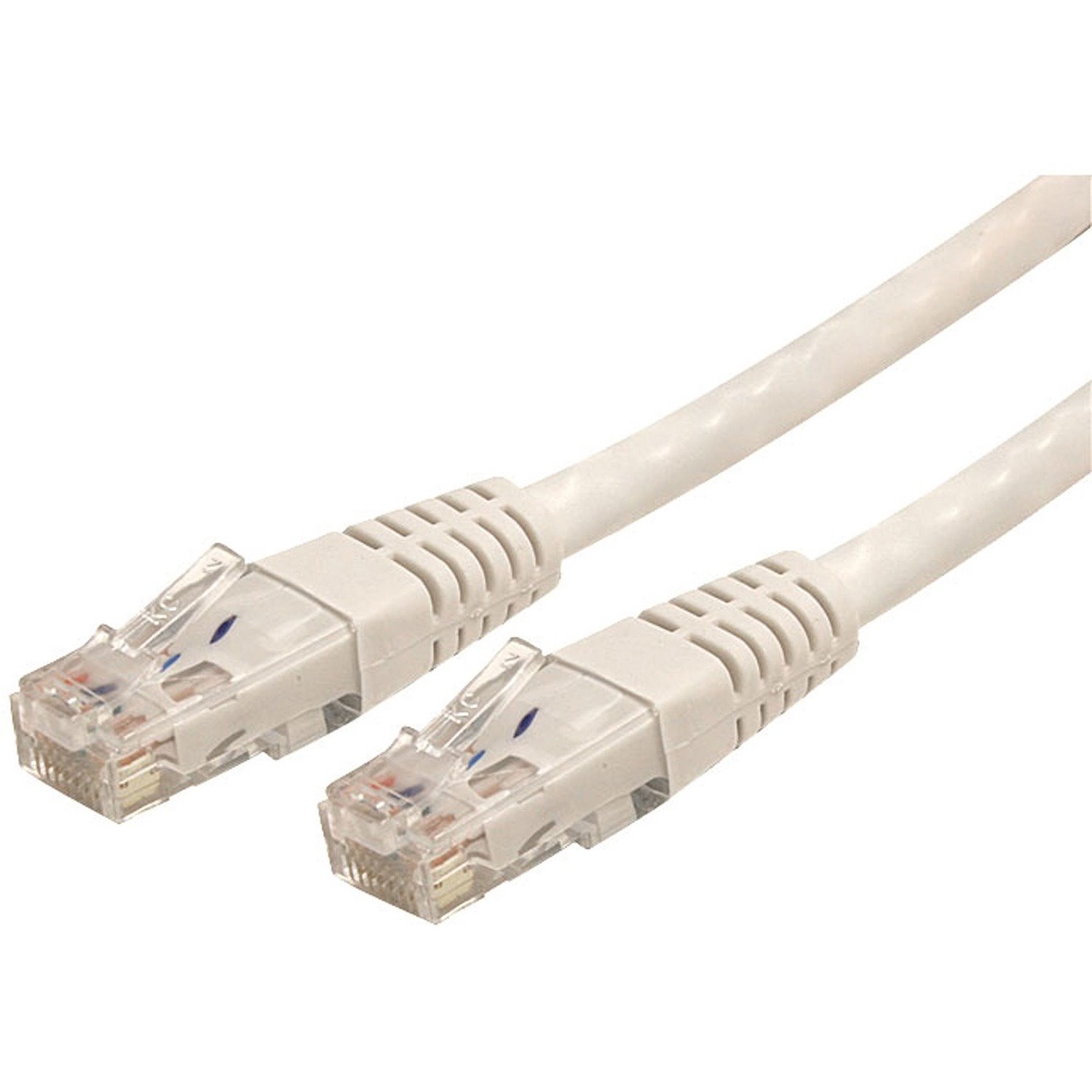 StarTech.com 8ft CAT6 Ethernet Cable - White Molded Gigabit - 100W PoE UTP 650MHz - Category 6 Patch Cord UL Certified Wiring/TIA