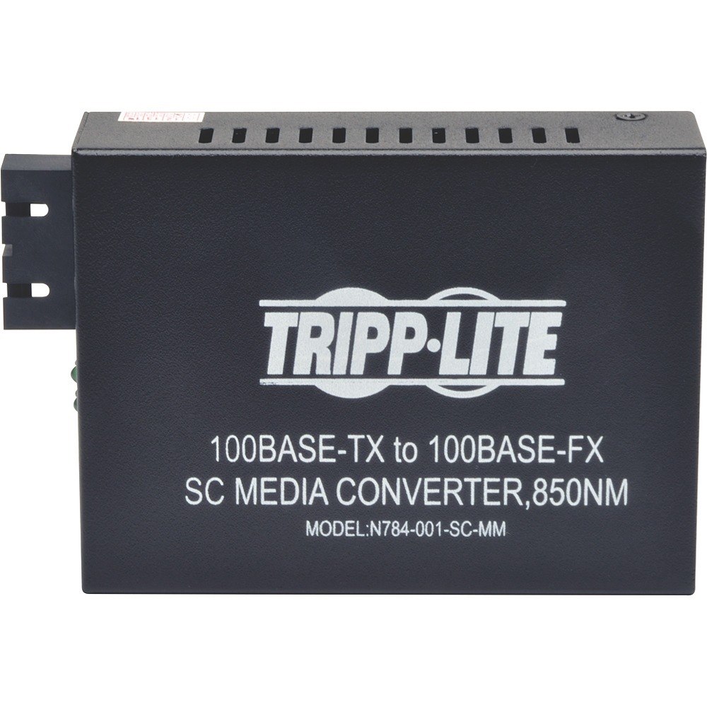 Tripp Lite by Eaton 10/100 SC Multimode Fiber to Ethernet Media Converter, 550M, 850nm