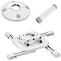 Chief Mini Universal RPA Projector Mount - Includes Projector Mount, 6" Ceiling Plate, and 3" Extension Column - White