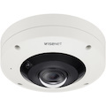 Wisenet XNF-9010RVM 12 Megapixel HD Network Camera - Color - Fisheye - Signal White