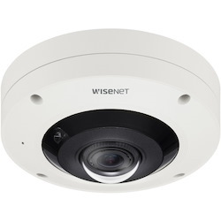 Wisenet XNF-9010RV 12 Megapixel Outdoor Network Camera - Color - Fisheye - White