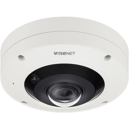 Wisenet XNF-9010RVM 12 Megapixel HD Network Camera - Color - Fisheye - Signal White