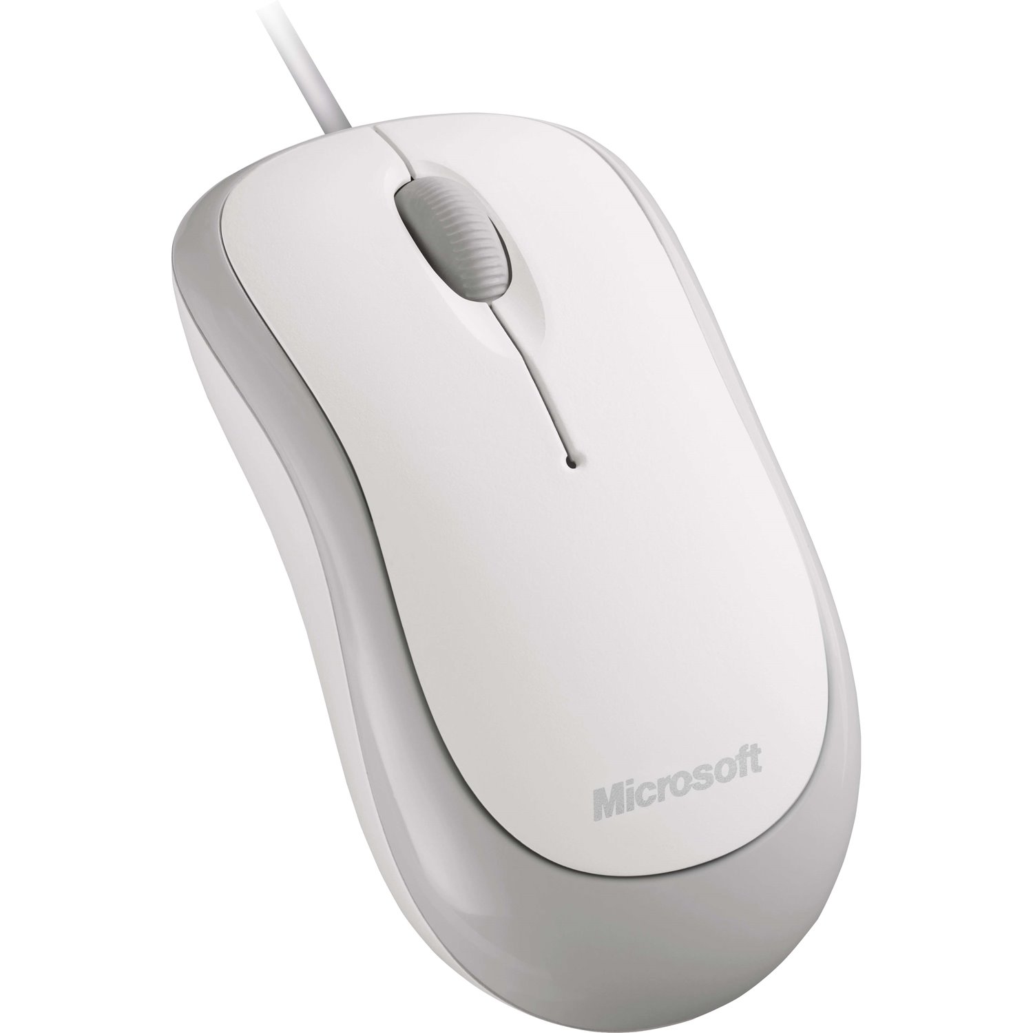 Microsoft Mouse - USB, PS/2 - Optical - 3 Programmable Button(s) - White