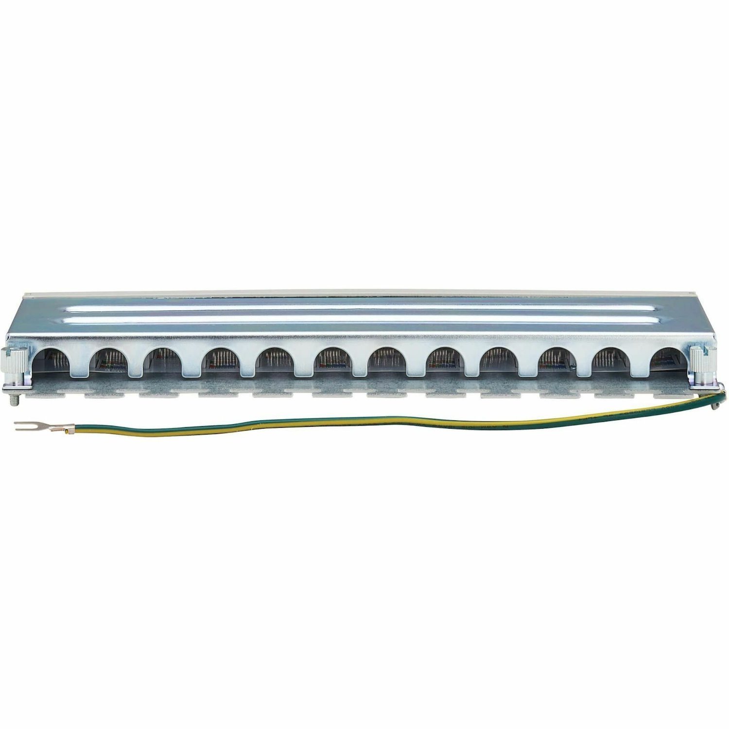 Tripp Lite by Eaton Cat6a STP Patch Panel, 12 Ports, DIN Rail or Wall Mount, TAA