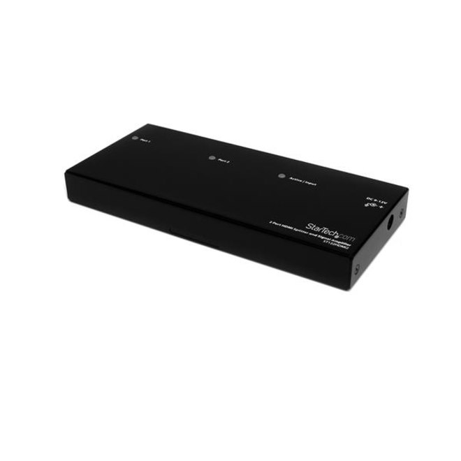 StarTech.com HDMI Splitter 1 In 2 Out - 1080p - 2 Port - Signal Amplifier - Rugged - HDMI Multi Port - HDMI Audio Splitter