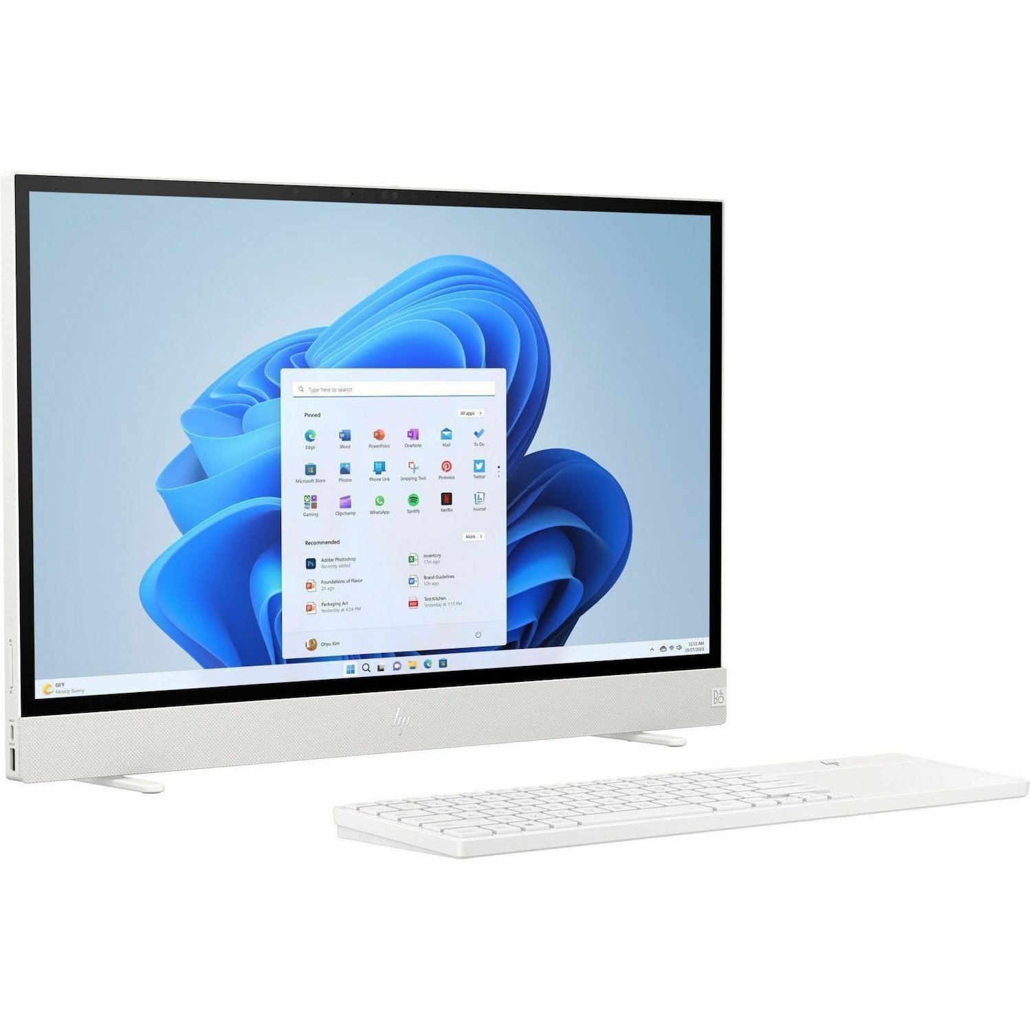 HP Envy Move 24-cs0040 All-in-One Computer - Intel Core i3 13th Gen i3-1315U - 16 GB - 512 GB SSD - 23.8" QHD Touchscreen - Desktop - Shell White