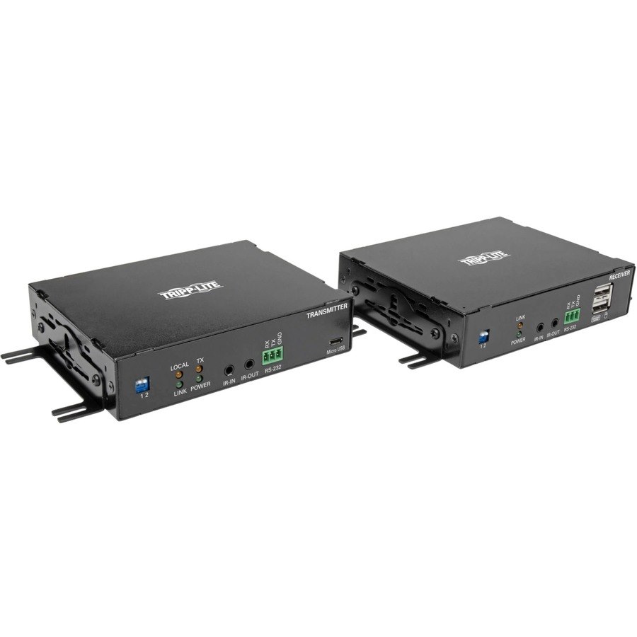 Tripp Lite by Eaton DisplayPort over Fiber Extender Kit, Transmitter/Receiver, 4K, 4:4:4, Singlemode LC, Up to 6.2 mi., TAA