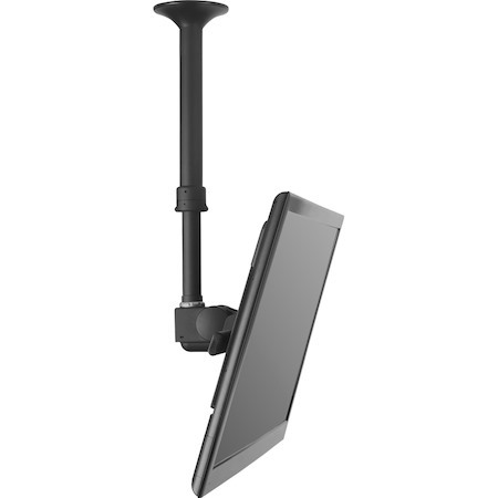 Atdec ceiling mount for large display, short pole - Loads up to 143lb - Black - Universal VESA up to 800x500