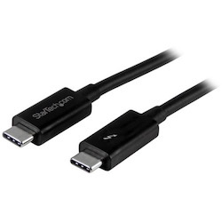 StarTech.com 2m (6.6ft) Thunderbolt 3 Cable, 20Gbps, 100W PD, 4K Video, Thunderbolt-Certified, Compatible w/ TB4/USB 3.2/DisplayPort
