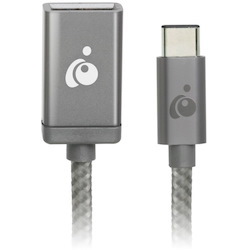 IOGEAR Charge & Sync USB-C to USB Type-A Adapter - Space Gray
