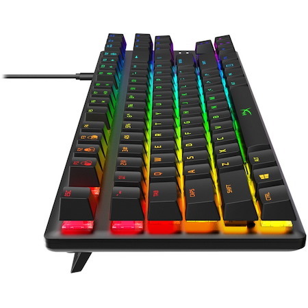 HyperX Alloy Origins Core Gaming Keyboard - Cable Connectivity - USB Type C, USB Type A Interface - English (US) - Black