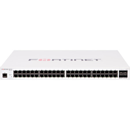 Fortinet FortiSwitch D 448D 48 Ports Manageable Ethernet Switch - Gigabit Ethernet, 10 Gigabit Ethernet - 10/100/1000Base-TX, 10GBase-X