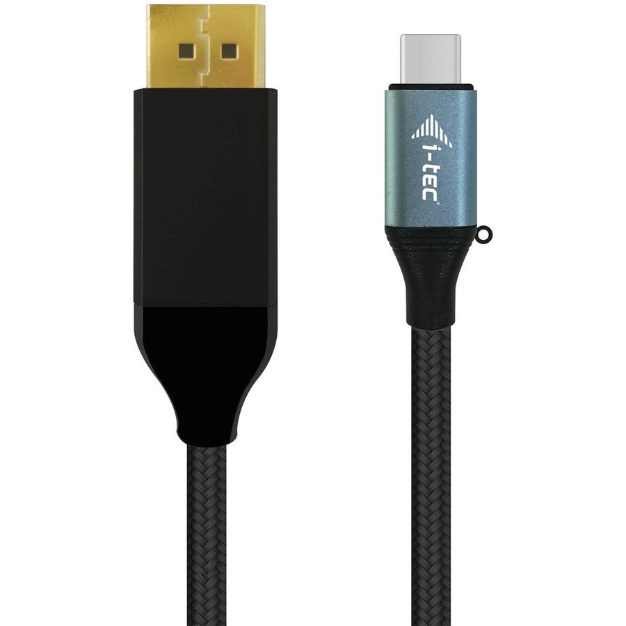 i-tec 2 m DisplayPort/USB-C A/V Cable for Audio/Video Device, Computer, Monitor - 1