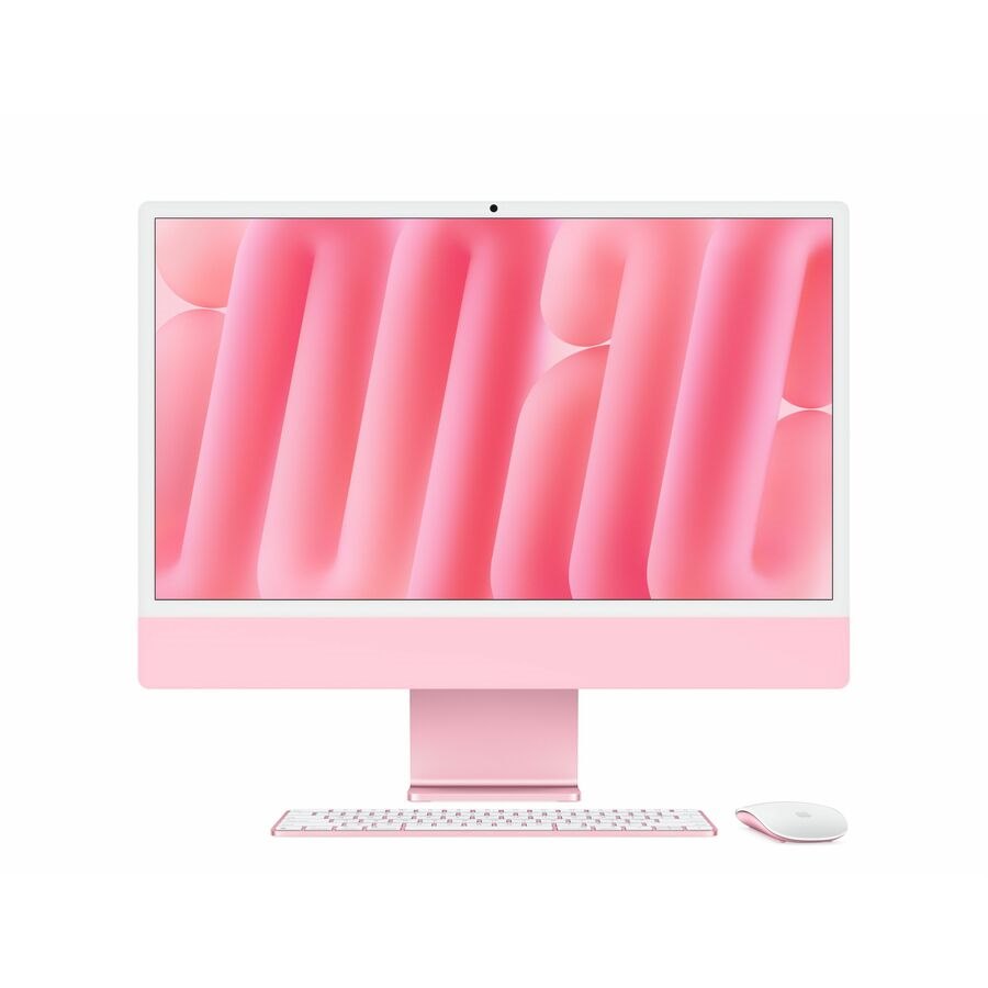 Apple iMac MWUG3X/A All-in-One Computer - Apple M4 - 16 GB - 256 GB SSD - 24" 4.5K - Desktop - Pink