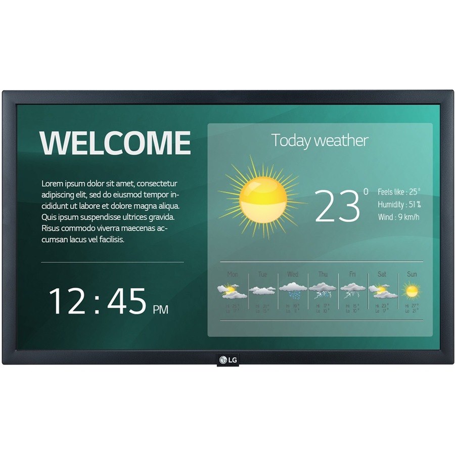 LG 22SM3G 54.6 cm (21.5") 4K UHD LCD Digital Signage Display - 16 Hours/ 7 Days Operation