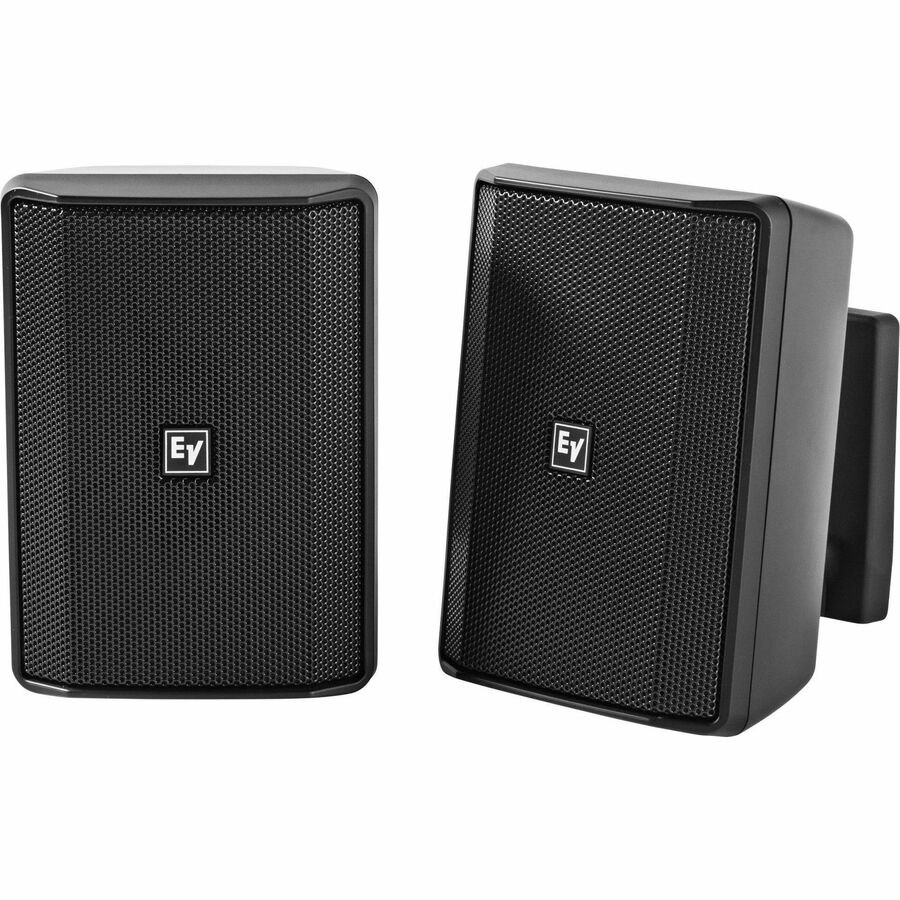 Electro-Voice EVID-S4.2 2-way Indoor/Outdoor Wall Mountable, Surface Mount Speaker - 40 W RMS - Black Leather