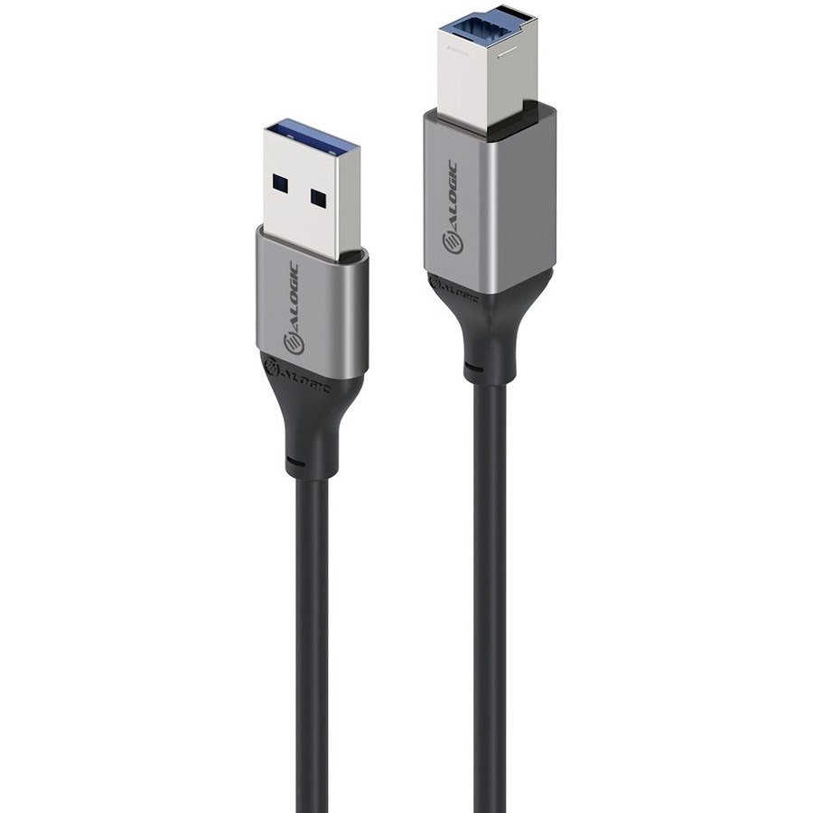 Alogic Ultra USB3.0 USB-A (Male) to USB-B (Male) Cable Space Grey - 2m