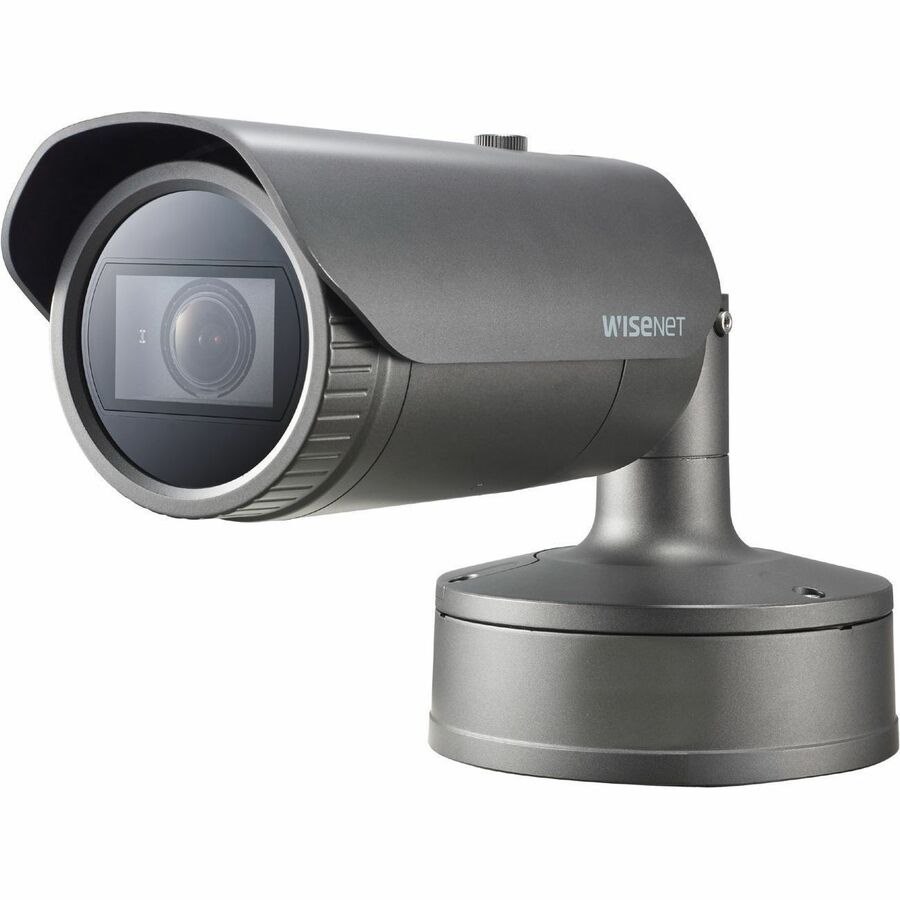 Wisenet XNO-8080R 5 Megapixel Network Camera - Color - Bullet - Dark Gray - TAA Compliant