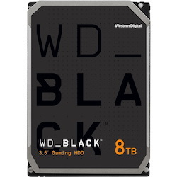 WD Black WD8002FZWX 8 TB Hard Drive - 3.5" Internal - SATA (SATA/600) - Conventional Magnetic Recording (CMR) Method - 3.5" Carrier