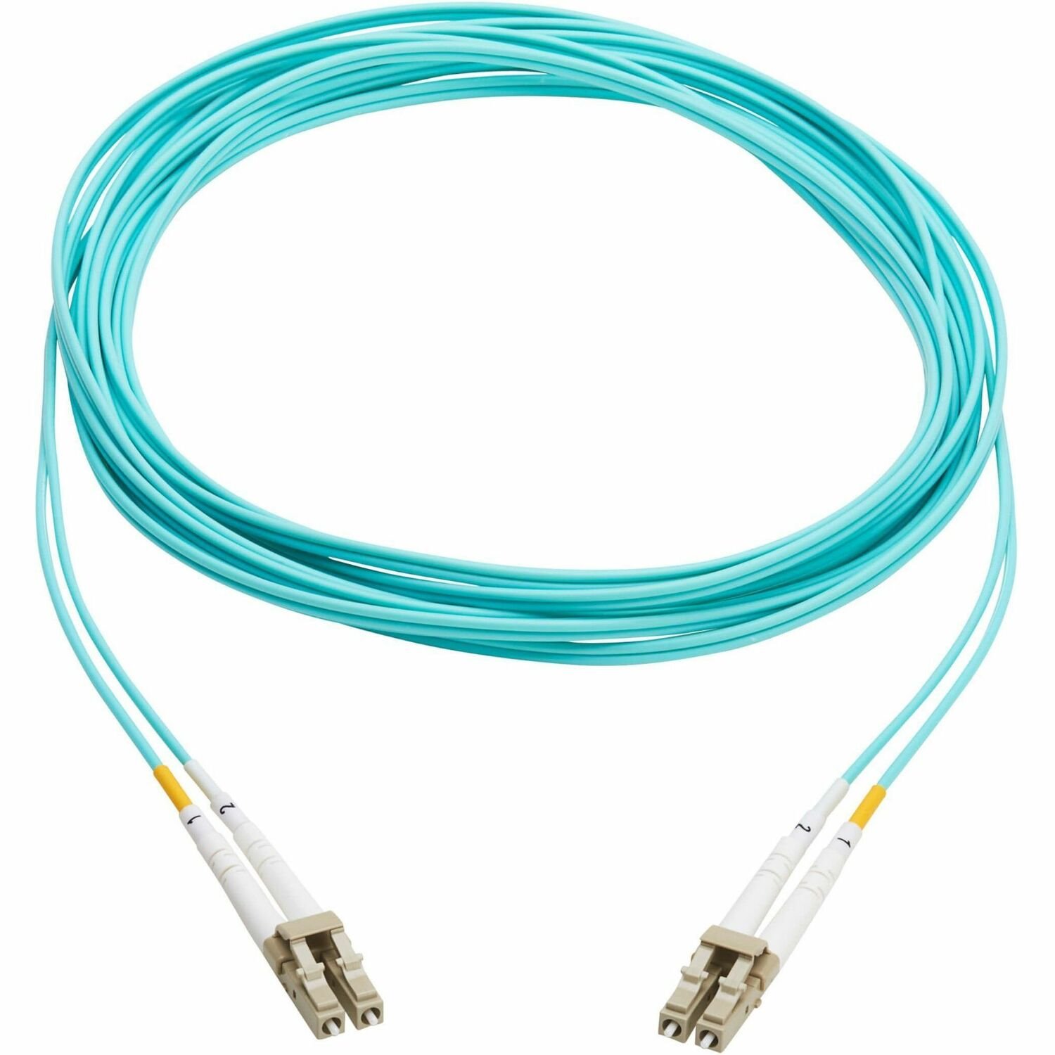 Eaton Tripp Lite Series 10Gb Duplex Multimode 50/125 OM3 OFNP Fiber Patch Cable (LC/LC) - Aqua, 6 m (19.7 ft.), TAA