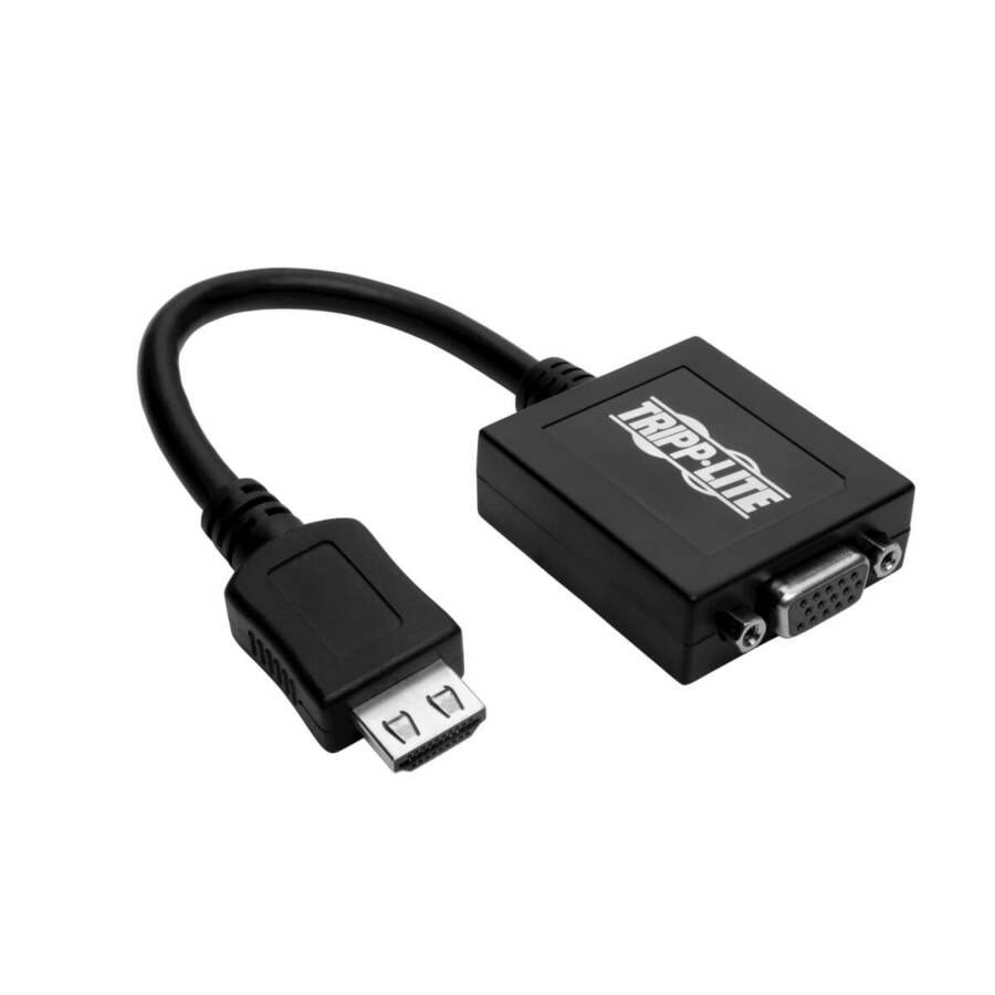 Tripp Lite by Eaton HDMI to VGA with Audio Converter Cable Adapter for Ultrabook/Laptop/Desktop PC, (M/F), 6-in. (15.24 cm), TAA