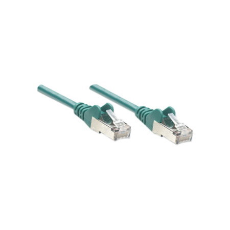 Intellinet Network Patch Cable, Cat6, 1.5m, Green, CCA, U/UTP, PVC, RJ45, Gold Plated Contacts, Snagless, Booted, Lifetime Warranty, Polybag