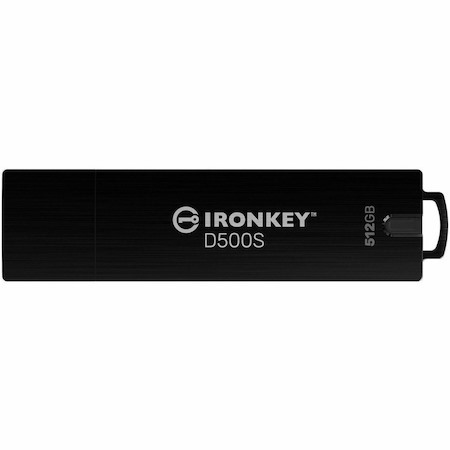 IronKey D500S 512 GB USB 3.2 (Gen 1) Type A Rugged Flash Drive - XTS-AES, 256-bit AES - TAA Compliant