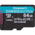 Kingston Canvas Go! Plus 64 GB Class 10/UHS-I (U3) microSDXC