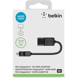 Belkin HDMI/Mini DisplayPort A/V Cable for Audio/Video Device - 1 Each