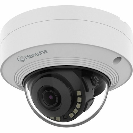 Hanwha QNV-C9011R 8 Megapixel 4K Network Camera - Color - Dome - White