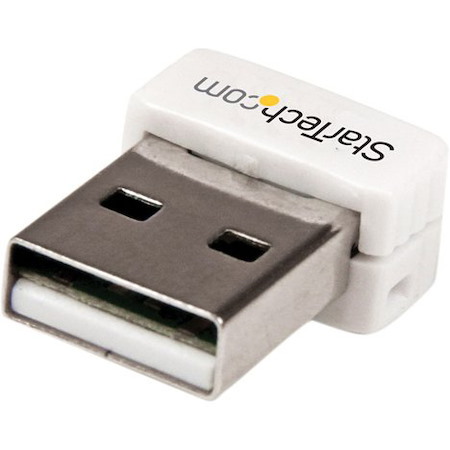 StarTech.com USB 150Mbps Mini Wireless N Network Adapter - 802.11n/g 1T1R USB WiFi Adapter - White