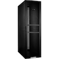 Eaton REWM12606B 12U Wall Mountable Enclosed Cabinet Rack Cabinet for Server, UPS, PDU - Jet Black