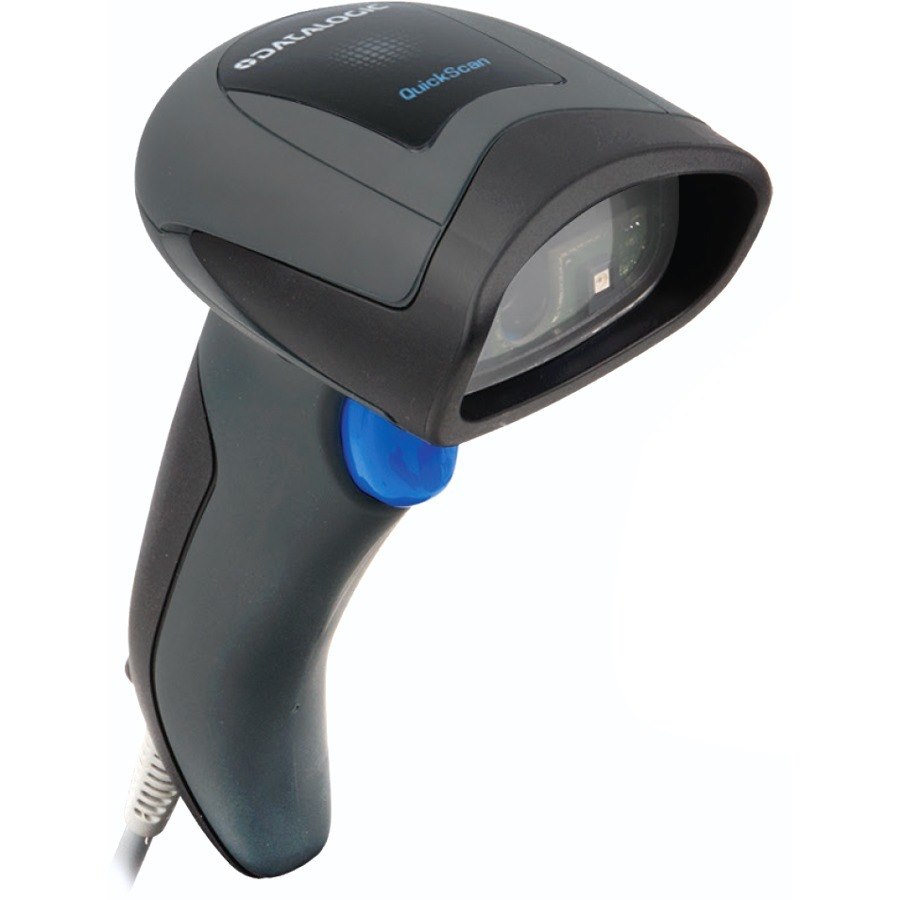 Datalogic QuickScan I QD2430 Industrial, Retail Handheld Barcode Scanner Kit - Cable Connectivity - Black - USB Cable Included