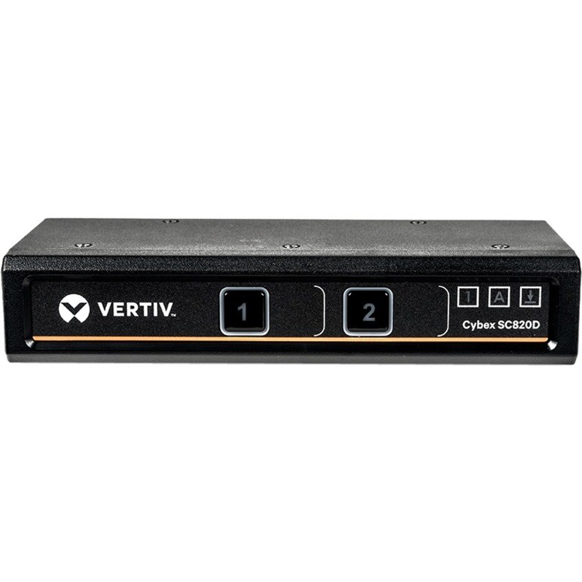 Vertiv Cybex SC800 Secure KVM | 2 Port | Secure Desktop KVM Switch (SC820D-001)