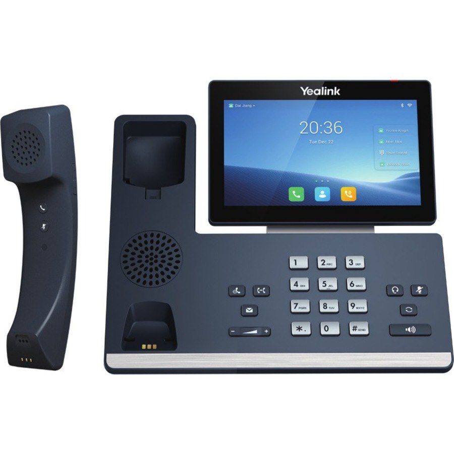 Yealink SIP-T58W Pro IP Phone - Corded/Cordless - Corded/Cordless - Bluetooth, Wi-Fi, DECT - Wall Mountable, Tabletop - Classic Gray