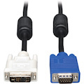 Eaton Tripp Lite Series DVI to VGA High-Resolution Adapter Cable with RGB Coaxial (DVI-A to HD15 M/M), 6 ft. (1.8 m)