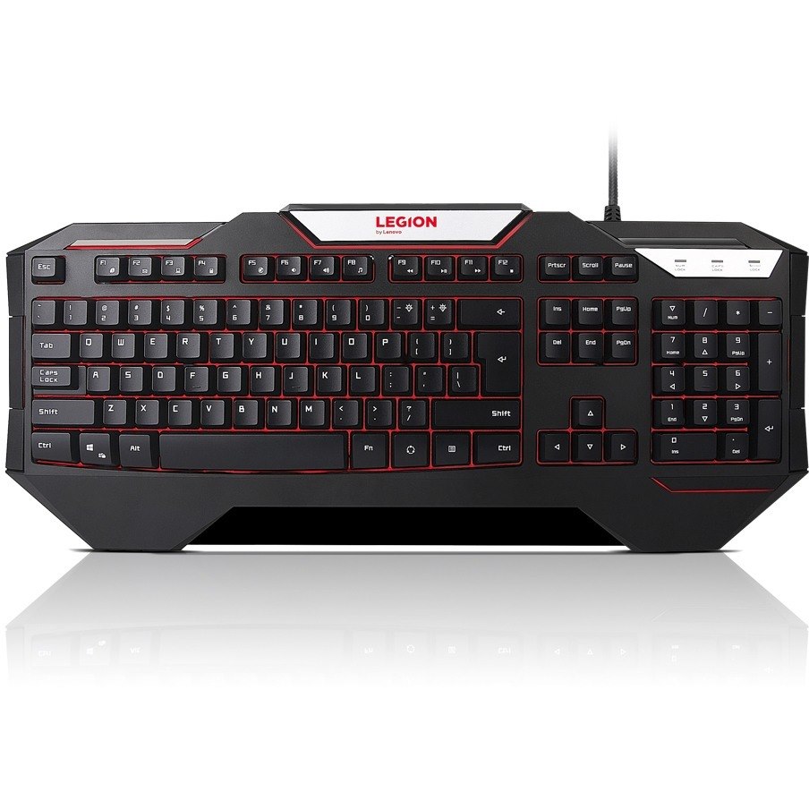 Lenovo Legion Gaming Keyboard - Cable Connectivity - USB Interface - English (UK) - Black