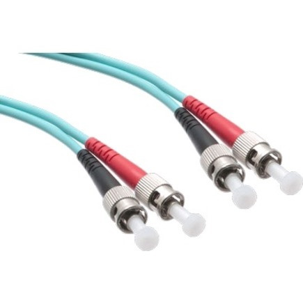 Axiom ST/ST 10G Multimode Duplex OM3 50/125 Fiber Optic Cable 8m - TAA Compliant