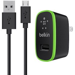 Belkin 12W USB-A Wall Charger + USB-A to Micro-USB Cable - 4ft Cable