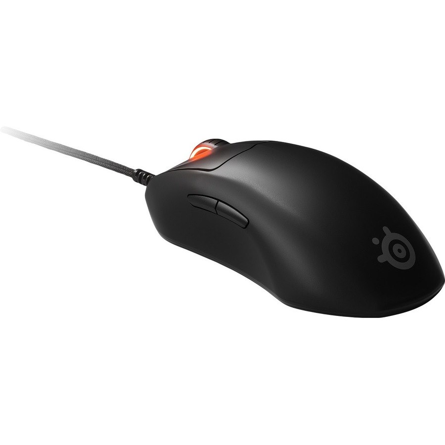 SteelSeries Prime+ Gaming Mouse - USB Type A - Optical - 5 Button(s) - Matte Black