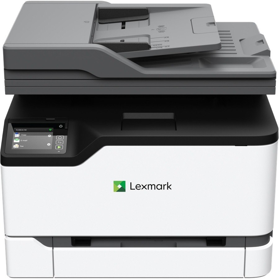 Lexmark MC3224adwe Wireless Laser Multifunction Printer-Color-Copier/Fax/Scanner-24 ppm Mono/24 ppm Color Print-600 Print-Automatic Duplex Print-Color Scanner-Monochrome Fax-Wireless LAN