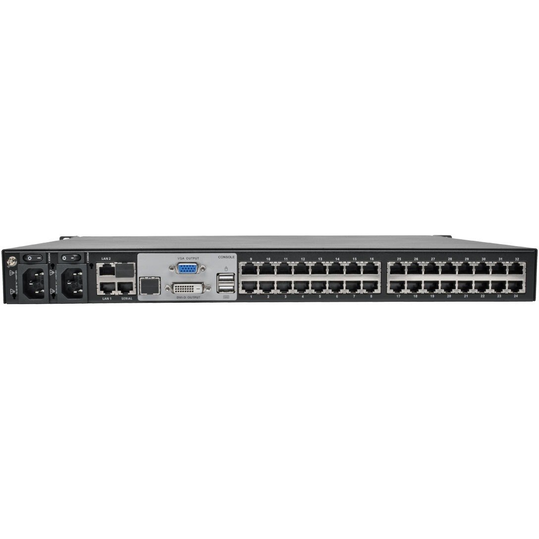 Tripp Lite by Eaton NetDirector 32-Port Cat5 KVM over IP Switch - Virtual Media, 2 Remote + 1 Local User, 1U Rack-Mount, TAA